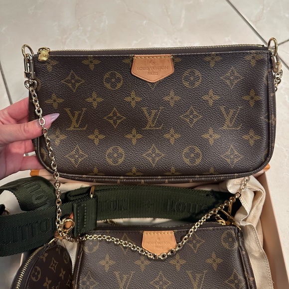 Louis Vuitton Multi Pochette Accessoires Shoulder Bag Brown Canvas - Picture 7 of 10